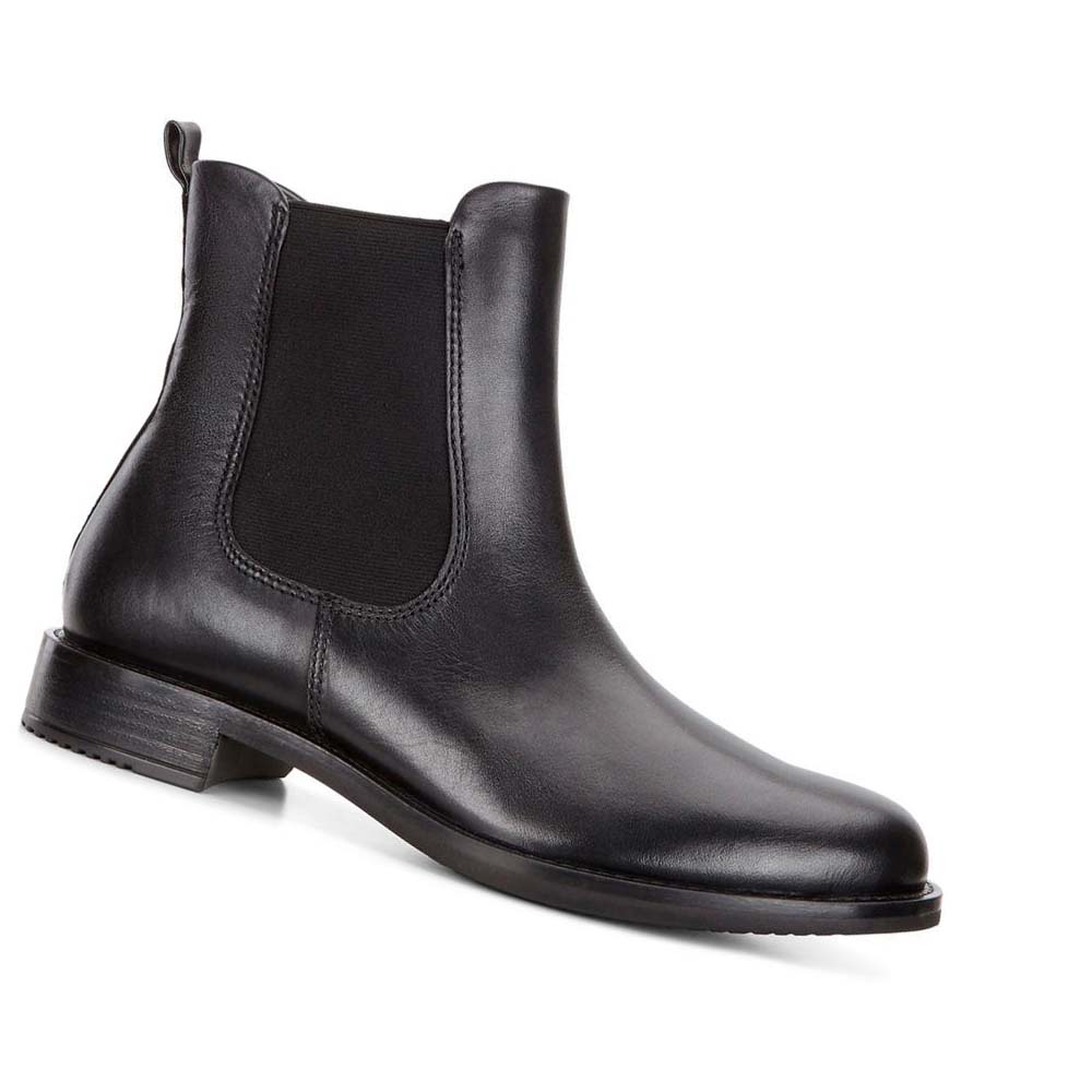 Women\'s Ecco Sartorelle 25 Chelsea Boots Black | SG 22JPQ